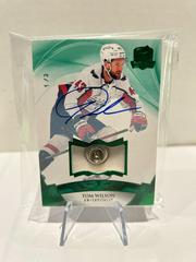 Tom Wilson [Green Autograph Button] Hockey Cards 2020 Upper Deck The Cup Prices