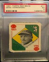 Gene Hermanski #11 Baseball Cards 1951 Topps Red Back Prices