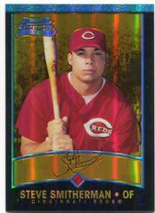 Steve Smitherman [Gold Refractor] #191 Baseball Cards 2001 Bowman Chrome Gold Prices