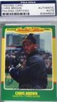 CHRIS BROWN Baseball Cards 1986 Fleer Prices