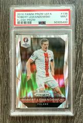 Robert Lewandowski [Flash Prizm] Soccer Cards 2016 Panini Prizm UEFA Prices