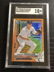 Spencer Torkelson [Orange Refractor Mega Box Mojo] #BCP-96 Baseball Cards 2021 Bowman Chrome Prospects Prices