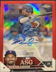 Marcus Semien [Red] #ASGA-MSE Baseball Cards 2023 Topps Chrome Update All Star Game Autographs Prices