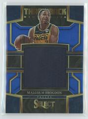Malcolm Brogdon [Blue] #TM-MB Basketball Cards 2022 Panini Select Throwback Memorabilia Prices