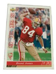 Brent Jones #382 Football Cards 1993 Upper Deck Prices