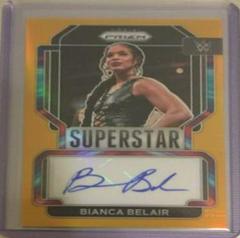 Bianca Belair [Gold Prizm] #SA-BBL Wrestling Cards 2022 Panini Prizm WWE Superstar Autographs Prices