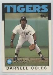 Darnell Coles #26T Baseball Cards 1986 Topps Traded Prices