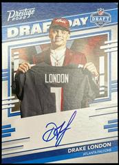 Drake London #DDS-DL Football Cards 2022 Panini Prestige Draft Day Signatures Prices