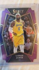LeBron James [Purple Prizm Die Cut] Basketball Cards 2021 Panini Select Prices