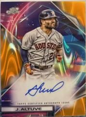 Jose Altuve [Orange Galactic] #CCA-JAL Baseball Cards 2022 Topps Cosmic Chrome Autographs Prices