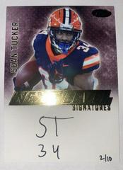 Sean Tucker [Gold] #NLS-ST Football Cards 2023 Sage Next Level Signatures Prices