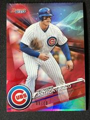 Anthony Rizzo [Red Refractor] #35 Baseball Cards 2017 Bowman's Best Prices
