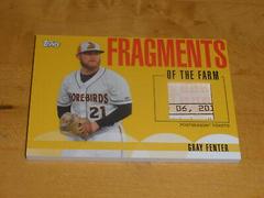 Gray Fenter [Relic] #FF-PT Baseball Cards 2020 Topps Pro Debut Prices