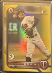 Brooks Lee [Yellow] #BD-153 Baseball Cards 2022 Bowman Draft 1st Edition Prices