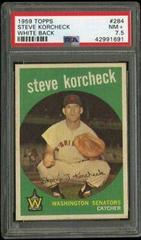 Steve Korcheck [White Back] #284 Baseball Cards 1959 Topps Prices