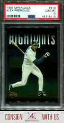 Alex Rodriguez #319 Baseball Cards 1997 Upper Deck Prices