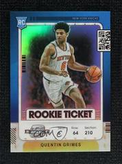 Quentin Grimes [Silver] Basketball Cards 2021 Panini Contenders Optic Rookies Prices