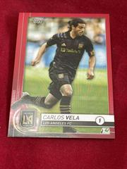 Carlos Vela [Red] #1 Soccer Cards 2020 Topps MLS Prices