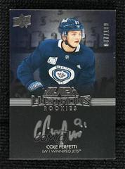 Cole Perfetti Hockey Cards 2021 SPx UD Black Lustrous Rookie Signatures Prices