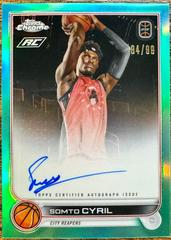 Somto Cyril [Aqua] #CA-SC2 Basketball Cards 2022 Topps Chrome OTE Overtime Elite Autographs Prices
