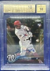 Victor Robles [Gold Refractor] #VR Baseball Cards 2018 Topps Chrome Update Autographs Prices