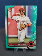 Matt McLain [Aqua] #BD-100 Baseball Cards 2022 Bowman Draft Prices