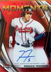Freddie Freeman [Red Refractor] Baseball Cards 2021 Topps Finest Moments Autographs Prices