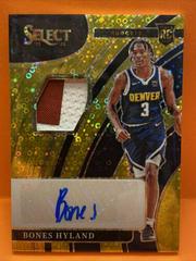 Bones Hyland [Gold Disco Prizm] Basketball Cards 2021 Panini Select Rookie Jersey Autographs Prices