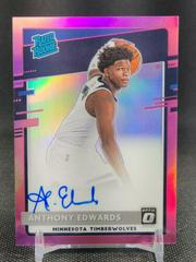 Anthony Edwards [Autograph Pink] Basketball Cards 2020 Panini Donruss Optic Prices