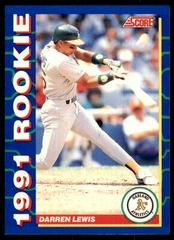 Darren Lewis #28 Baseball Cards 1991 Score Rookies Prices