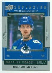 Elias Pettersson [Silver Rainbow] #HR-12 Hockey Cards 2023 Upper Deck Honor Roll Prices