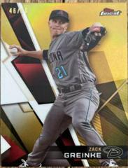 Zack Greinke [Gold Refractor] #124 Baseball Cards 2018 Topps Finest Prices