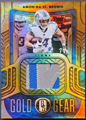 Amon Ra St. Brown [Prime] Football Cards 2022 Panini Gold Standard Gear Prices
