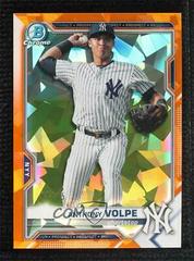 Anthony Volpe [Orange Refractor] #BCP-85 Baseball Cards 2021 Bowman Sapphire Prices