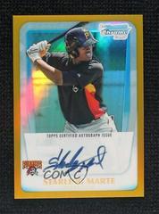Starling Marte [Gold Refractor Autograph] #BCP178 Baseball Cards 2011 Bowman Chrome Prospects Prices