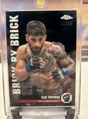 Ilia Topuria [Black Refractor] #BYB-2 Ufc Cards 2024 Topps Chrome UFC Brick by Brick Prices