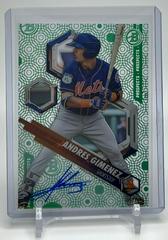 Andres Gimenez [Autograph Green Rainbow] #AG Baseball Cards 2018 Bowman High Tek Prices