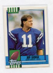 Jeff George #41T Football Cards 1990 Topps Traded Prices