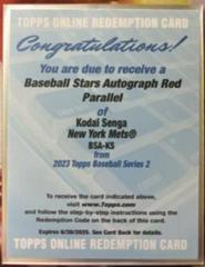 Kodai Senga [Red] #BSA-KS Baseball Cards 2023 Topps Series 2 Stars Autographs Prices