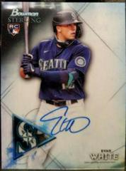 Evan White #BSRA-EW Baseball Cards 2021 Bowman Sterling Rookie Autographs Prices