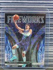 LaMelo Ball [Fast Break] Basketball Cards 2021 Panini Prizm Fireworks Prices
