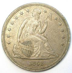 1863 Coins Seated Liberty Dollar Prices