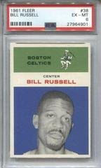 Bill Russell Basketball Cards 1961 Fleer Prices
