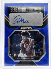 Dillon Mitchell [Blue Ice] #SS-DLM Basketball Cards 2023 Panini Prizm Draft Picks Sensational Signatures Prices