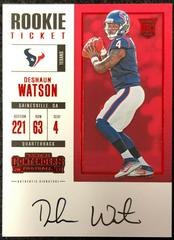 Deshaun Watson [Autograph Red Zone] #302 Football Cards 2017 Panini Contenders Prices