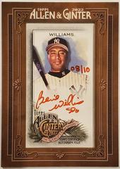 Bernie Williams [Red Ink] Baseball Cards 2022 Topps Allen & Ginter Mini Autographs Prices