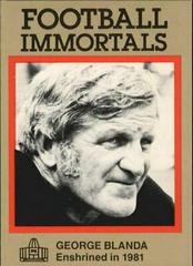 George Blanda #17 Football Cards 1985 Football Immortals Prices