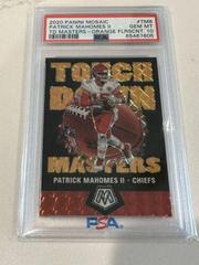 Patrick Mahomes II [Orange Fluorescent] #TM8 Football Cards 2020 Panini Mosaic Touchdown Masters Prices