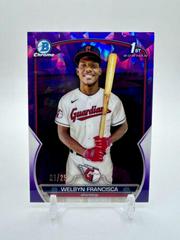 Welbyn Francisca [Purple] #BCP-228 Baseball Cards 2023 Bowman Chrome Prospects Sapphire Prices