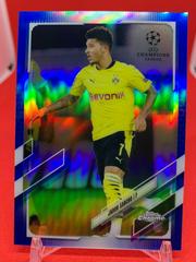 Jadon Sancho [Blue] Soccer Cards 2020 Topps Chrome UEFA Champions League Prices